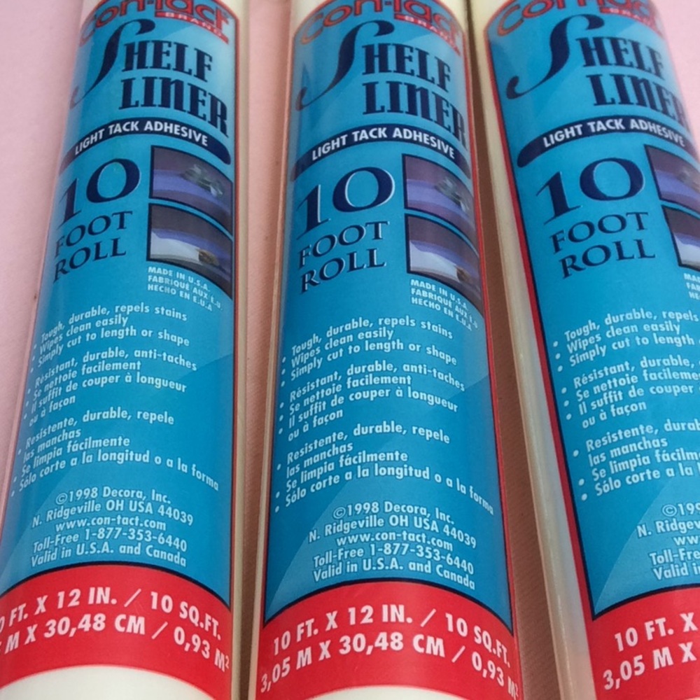 FINAL SALE PRICE 3 Rolls of Creamy White Contact Paper